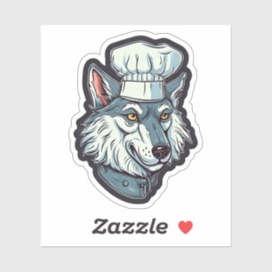 Cool Wolf Chef Awesome Animal Graphic