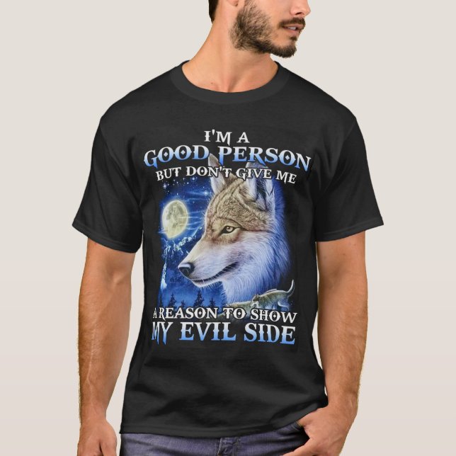 Cool Wolf Illustration – The Wild Gift Tee Edition (Front)