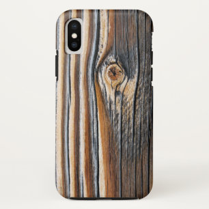 COOL Wood Grain Pattern iPhone XS Case