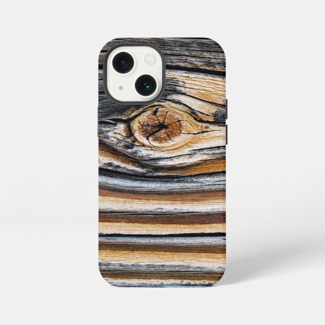 COOL Wood Grain Pattern iPhone Case (Back)