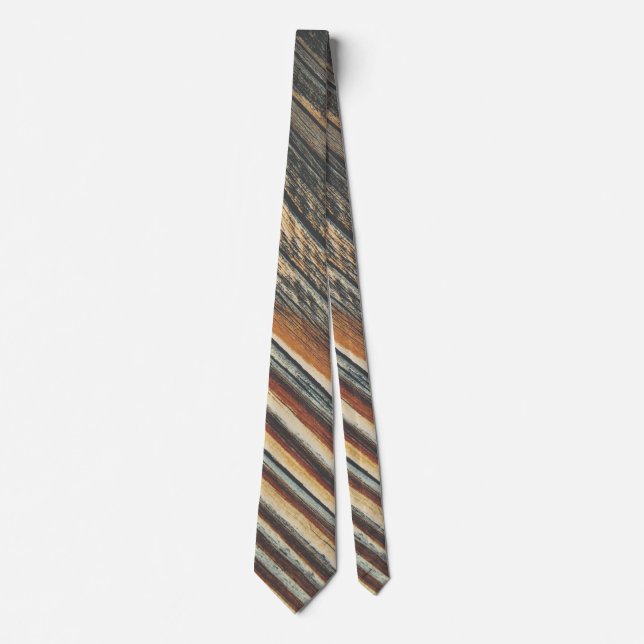 COOL Wood Grain Pattern Tie (Front)