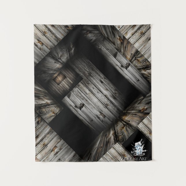 Cool  Wooden  Structure Tapestry (Front)