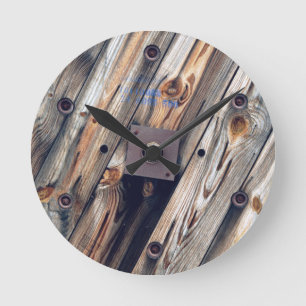 Cool Wooden Wire Spool Round Clock