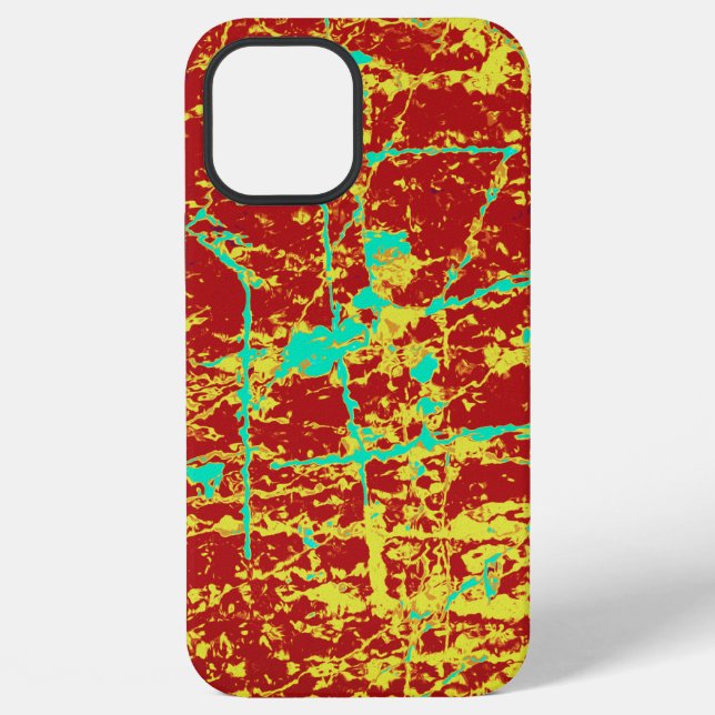 Cool Worn Wall Pattern iPhone Case (Back)