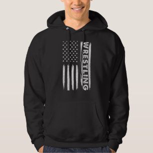 Cool Wrestling USA For Men Women Wrestling Coach Hoodie