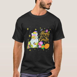 Cool X001D Bunny Gnome Rabbit Eggs Hunting Happy E T-Shirt
