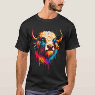 Cool Yak Headphone Music Art Christmas Birthday T-Shirt