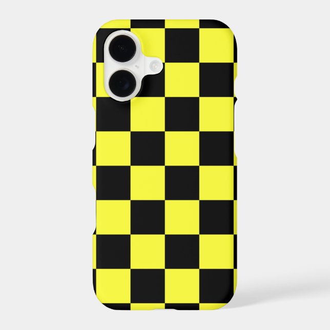 Cool Yellow and Black chequered pattern (Back)