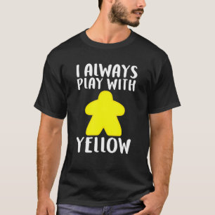 Cool Yellow Meeple Board Game Men Women T-Shirt