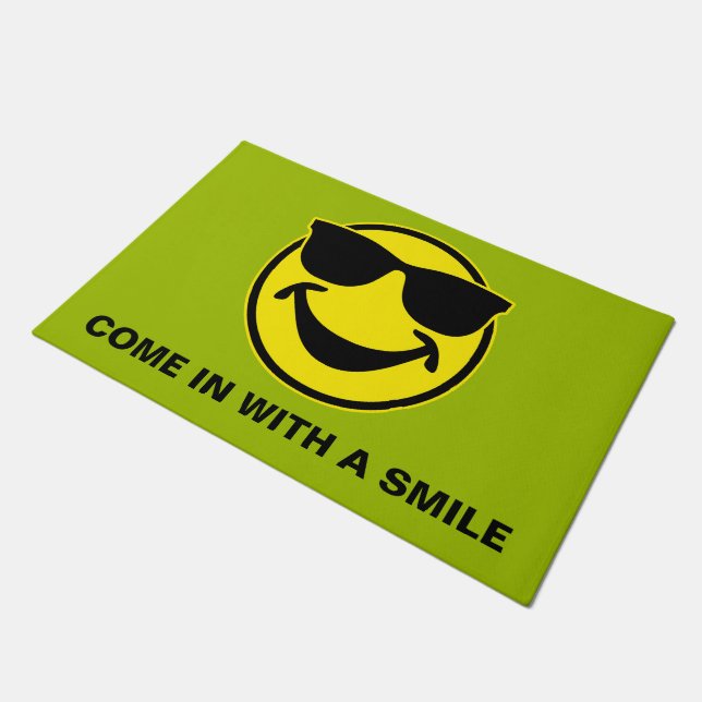 Cool yellow + your backg. & ideas doormat (Angled)