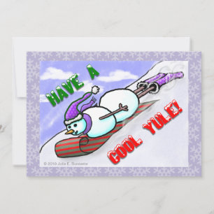 Cool Yule Snowman Invitation