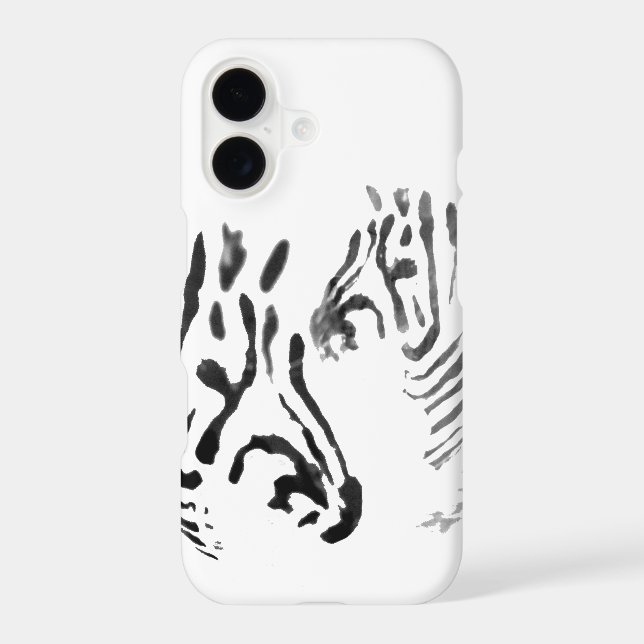 Cool Zebra Black and White Wildlife (Back)