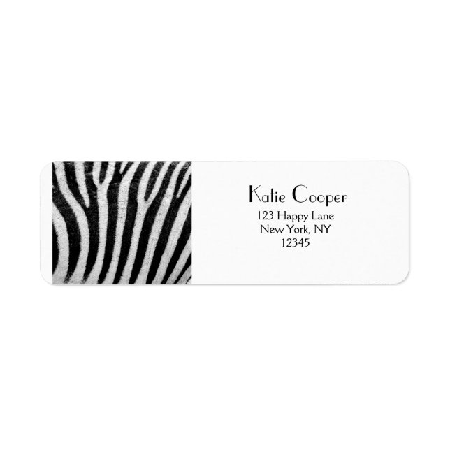 Cool Zebra Pattern Texture (Front)