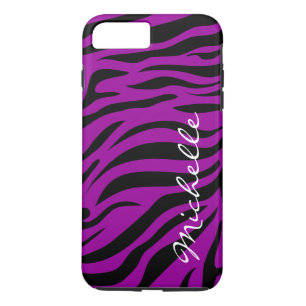 Cool Zebra Stripes Monogram iPhone 8 Plus/7 Plus Case
