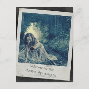 Cool Zombie Girl Postcard