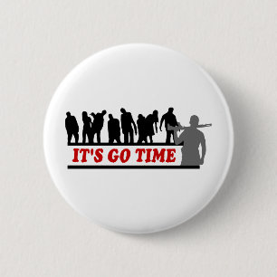 Cool ZOMBIES It's go time design 2 Inch Round Button
