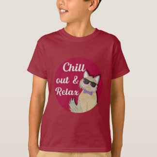 CoolCat -Chill Out & Relax - fun cat design T-Shirt