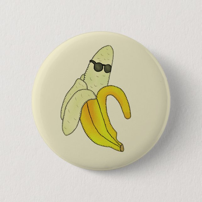 Coole Banane 2 Inch Round Button (Front)