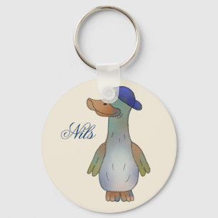 Coole duck, personalized keychain