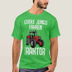 Coole Jungs fahren Traktor Landwirt Farmer Bauer F T-Shirt