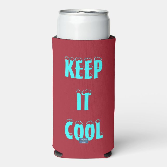 Cooler -Slim (Burg-KEEP IT COOL)RFPMDesigns ©️2024 (Seltzer Front)