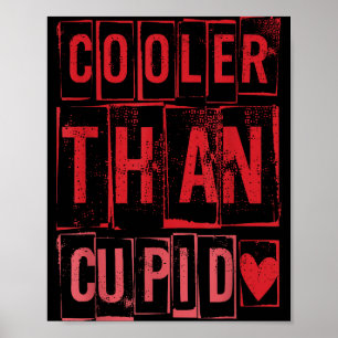Cooler Than Cud Cute Valentine's Day Kids Boys Gir Poster