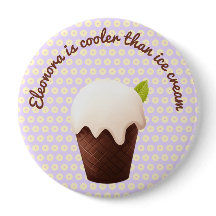 Cooler Than Ice Cream – Mint&Chocolate Cup Button