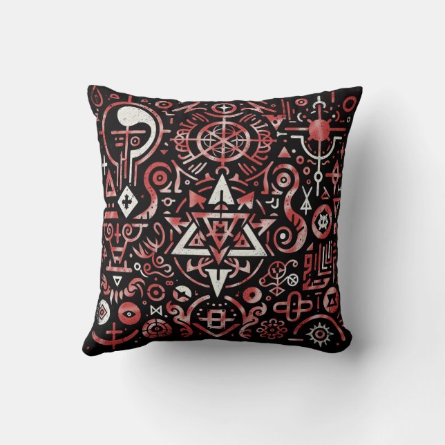 Cooles Throw Pillow (Back)