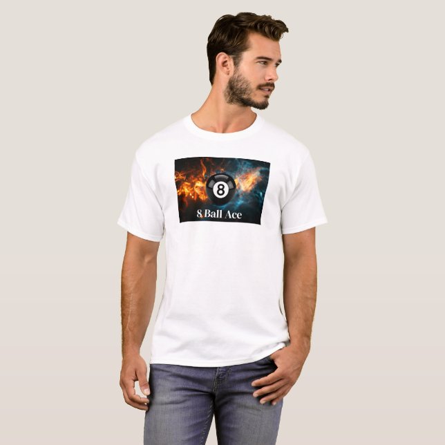 Coolest 8 Ball Billiards Game Day Men's  T-Shirt (Front Full)