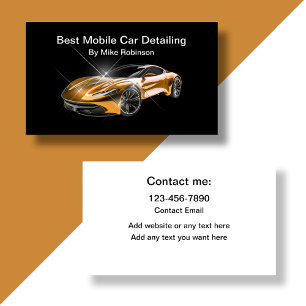 Coolest Auto Detail Cartes de visite Nouveau