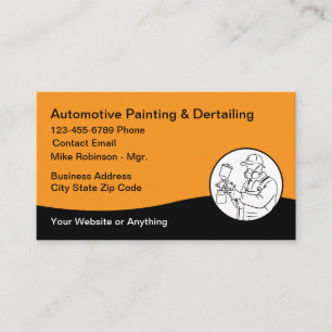 Coolest Automotive Car Painting  Business Card