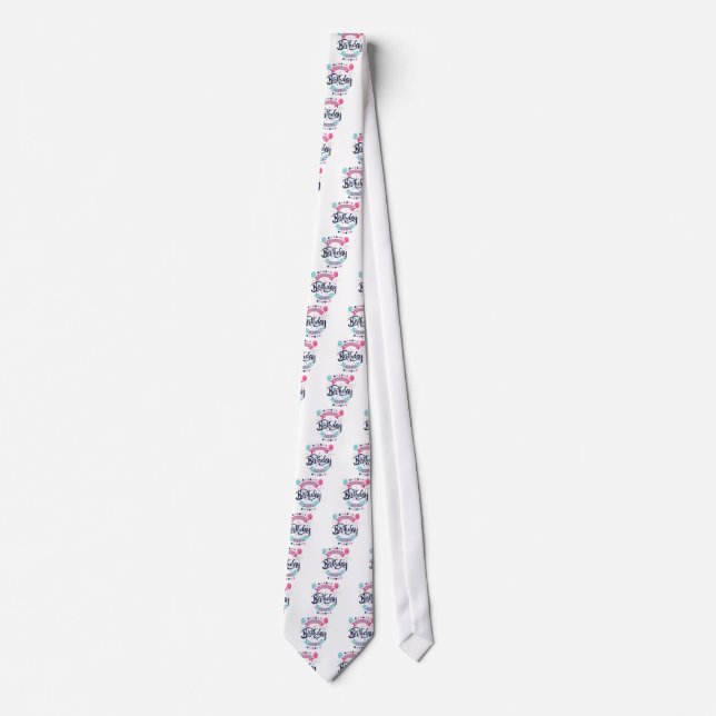 Coolest Birthday Girl Tie (Front)