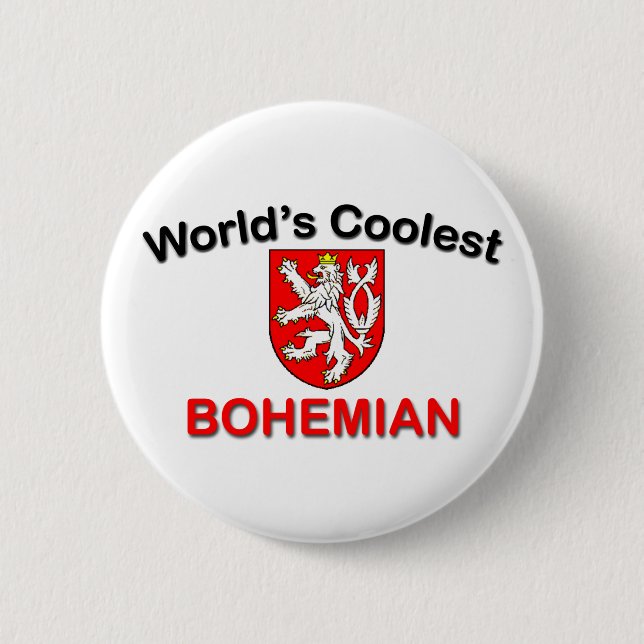 Coolest Bohemian 2 Inch Round Button (Front)