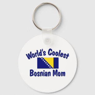 Coolest Bosnian Mom Keychain