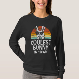 Coolest Bunny In Town Sunglasses Toddler Boys East T-Shirt