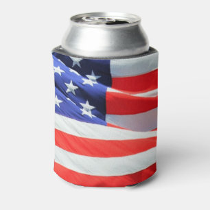 Coolest Can Cooler, American Flag, USA Cooler