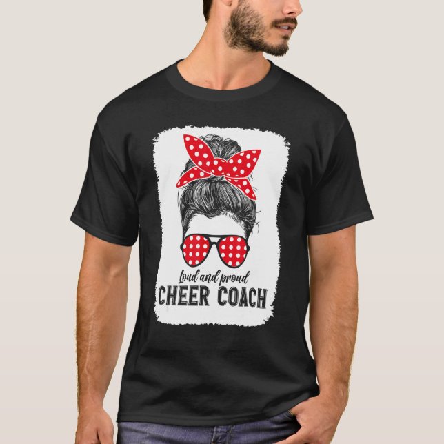 Coolest Cheer Coach Assistant Cheering Coaching Li T-Shirt (Front)