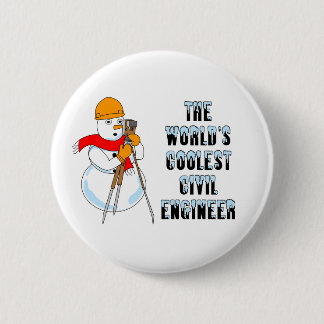 Coolest Civil Engineer Golf Balls 2 Inch Round Button