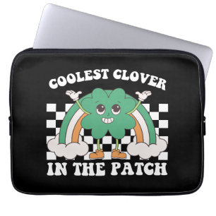 Coolest Clover In The Patch St Patrick's Day Laptop Sleeve
