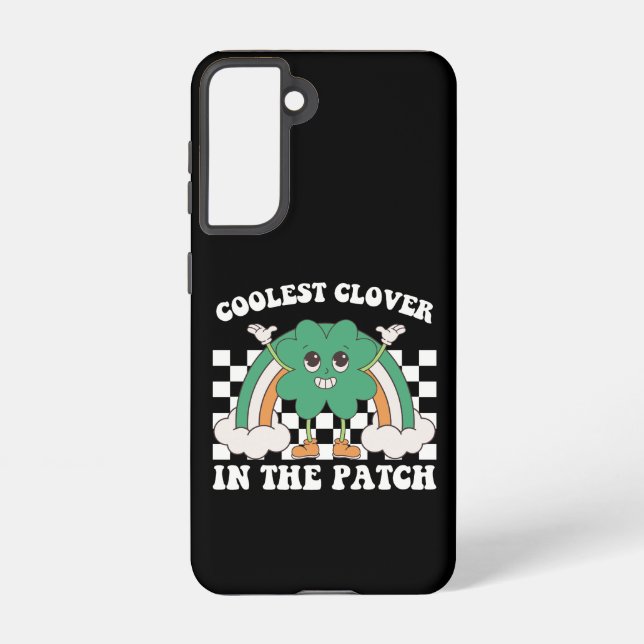 Coolest Clover In The Patch St Patrick's Day Samsung Galaxy S21 Case (Back)