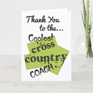 Coolest Cross Country Coach Thank You