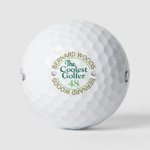 Coolest Dad By Par Golfer Gift  Golf Balls