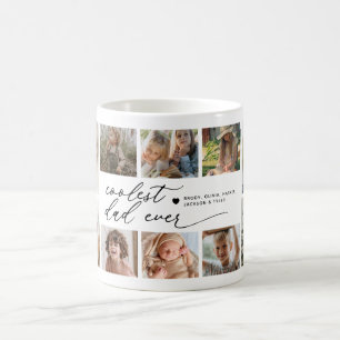 Coolest Dad Ever 10 Photo Collage Mug