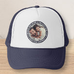 Coolest Dad Ever Modern Custom Photo Trucker Hat<br><div class="desc">This simple and modern design is composed of serif typography and add a custom photo.</div>