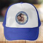 Coolest Dad Ever Modern Custom Photo Trucker Hat<br><div class="desc">This simple and modern design is composed of serif typography and add a custom photo.</div>