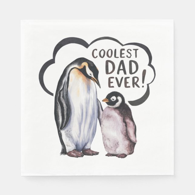 Coolest Dad Ever Napkin (Front)