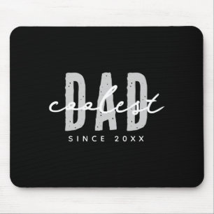 Coolest Dad Since 20xx Modern Simple Preppy  Mouse Pad