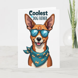 Coolest Dog Father Art Card
