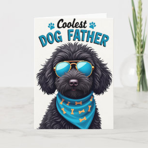 Coolest Dog Father Azure Shades Card