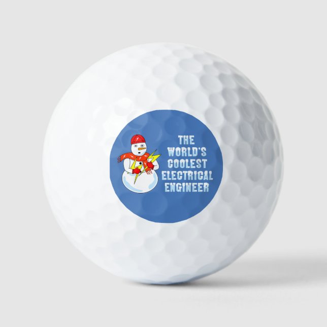 Coolest Electrical Engineer Golf Balls (Front)